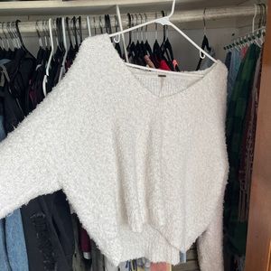 White free people sweater